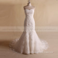 Nectarean Sweet Heart Strapless Pleated ORG See Through Lace Back Wedding Dress